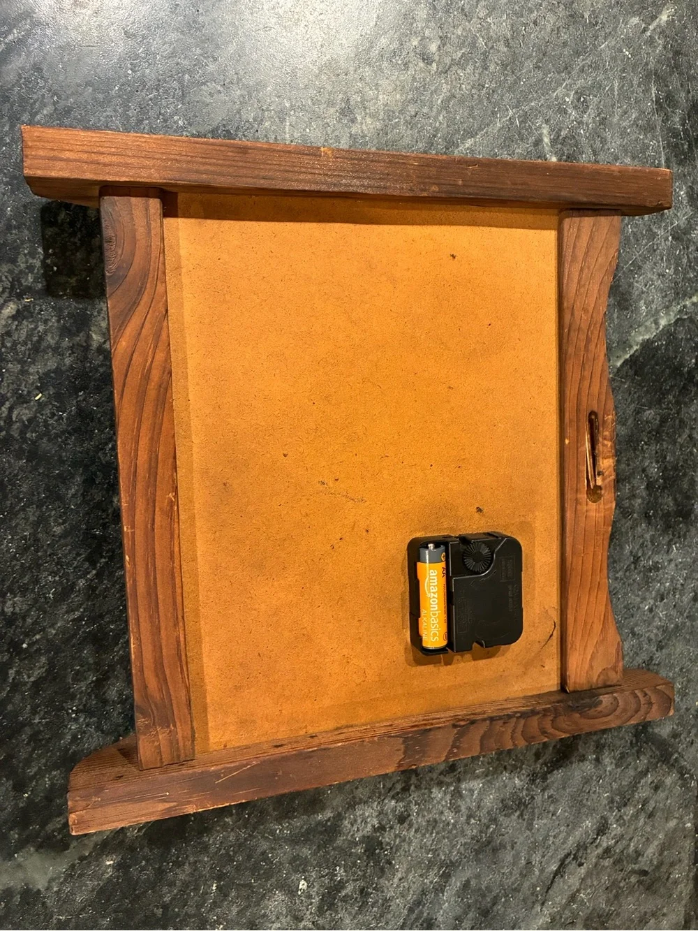 Rustic Wooden Pheasant Wall Clock - Warm Brown and Orange
